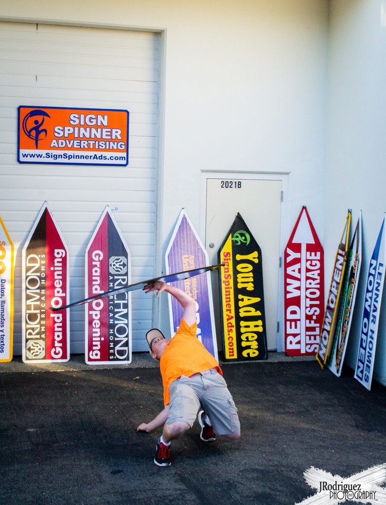 Photos Sign Spinner Advertising