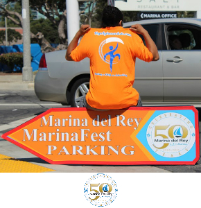 Los Angeles Sign Spinners promoting Marina Del Rey