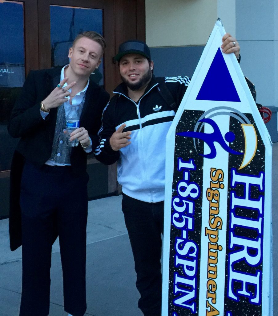 Sign Spinners in Seattle with Macklemore and Ryan Lewis