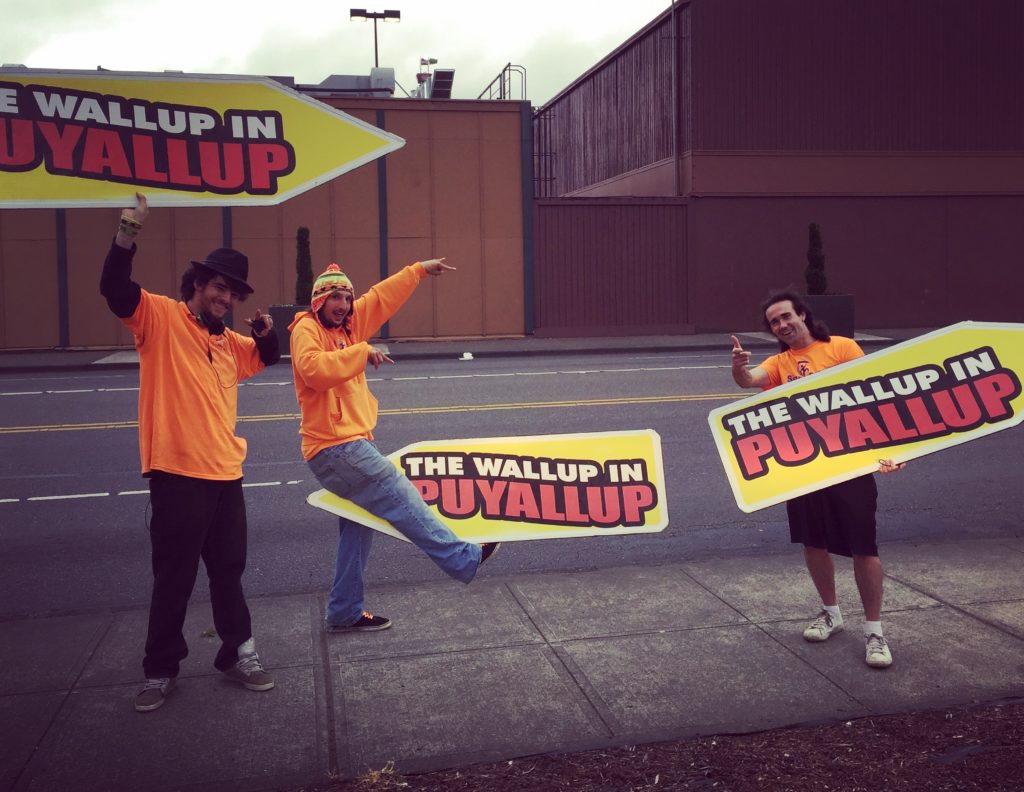 Wallup in Puyallup - Seattle Sign Spinners 3