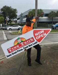 Sign Spinners in Miami Florida for Penn Dutch